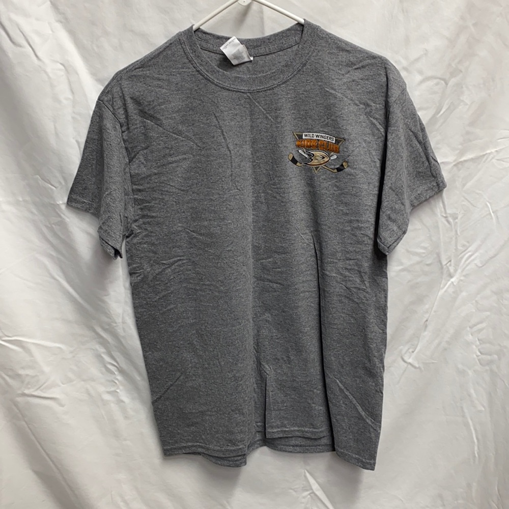 Anahiem Ducks Wild Wing Kids Club size Medium Gray T-shirt #33 Silfverberg